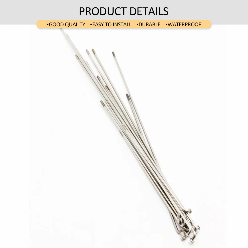 Bike Spokes 13G/13K Electric Bike Hub Motor Wheel Spokes 2.2MM 295MM Iron Nipples MTB Mountain Cycling Spoke Road
