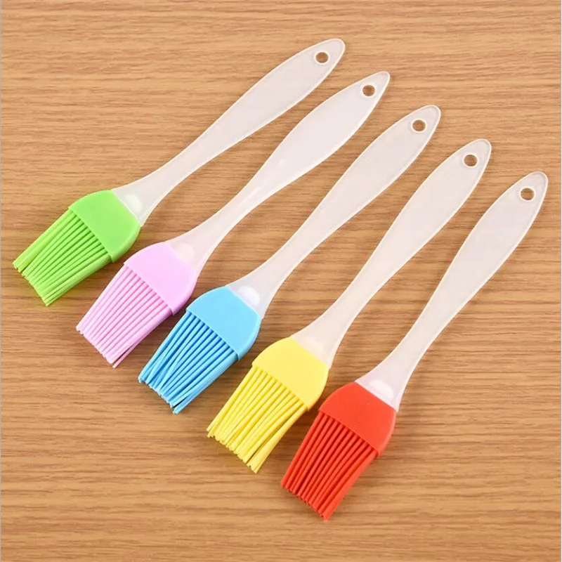 Silicone Spatula Barbecue Brush Cooking BBQ Heat Resistant Oil Condiment Brushes Kitchen Bar Cake Baking Tools Utensil Supplies