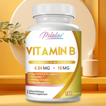 Vitamin B Capsules - B Vitamin Supplements, Support Skin Health, Promote Hair Growth and Energy Metabolism, and Improve Immunity