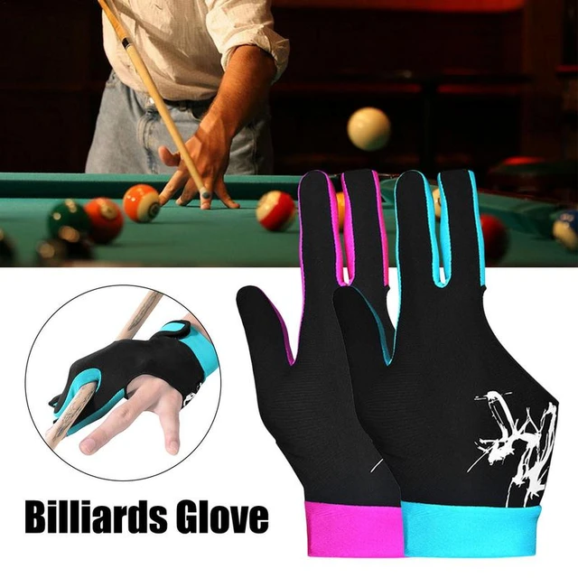 Gants de billard pour hommes, poignée réglable et coordonnante