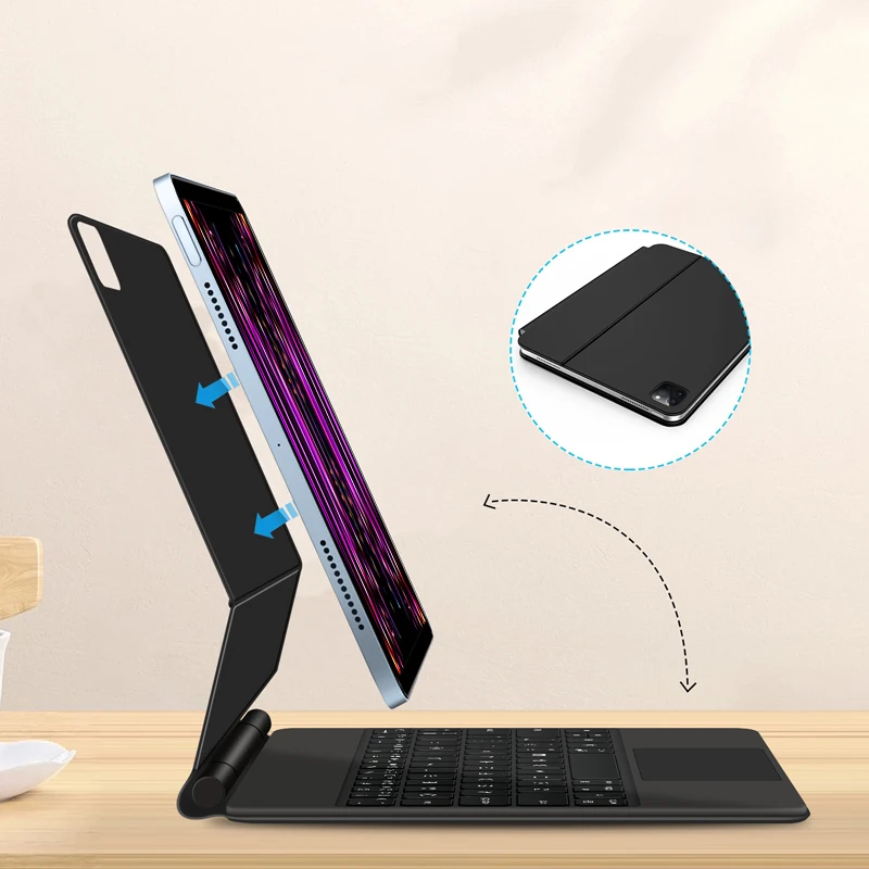 Magnetic Magic Keyboard For iPad Air 13 inch M2 2024 Smart Case