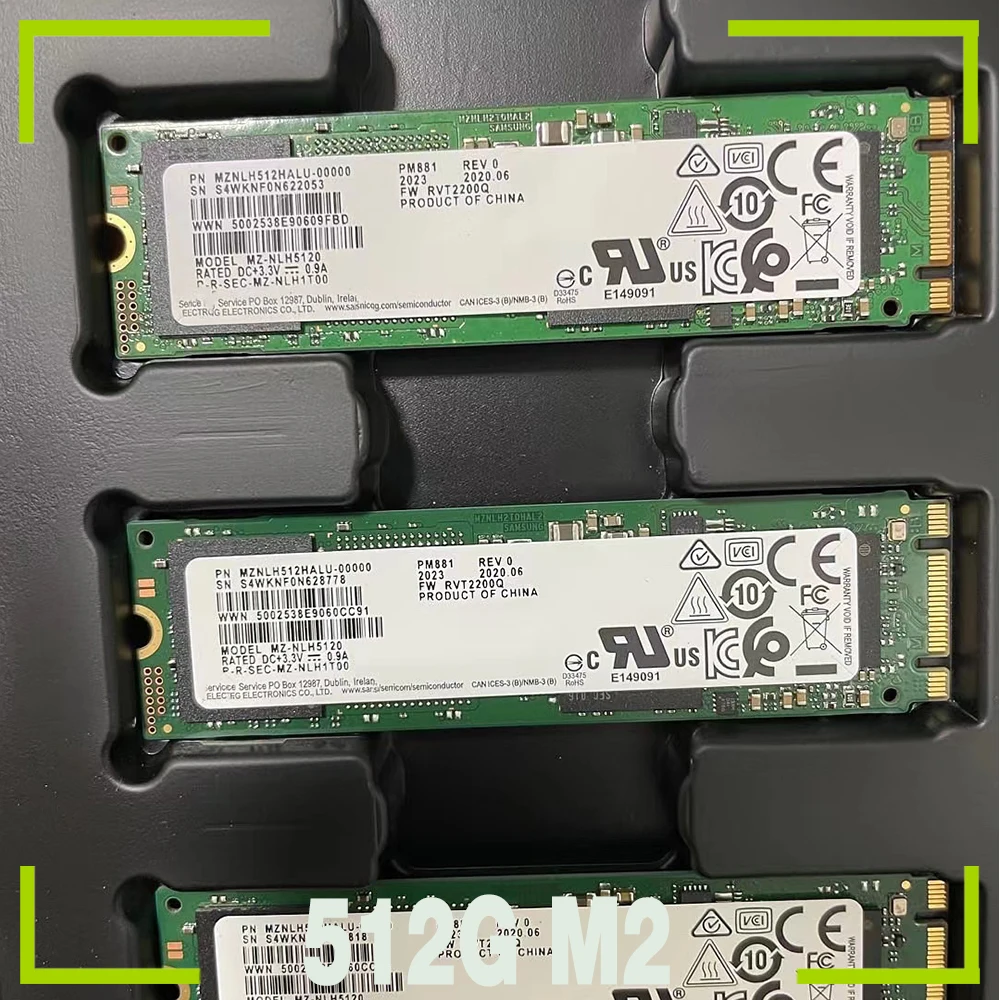 

SSD-накопитель для Samsung PM881, твердотельный жесткий диск 512 ГБ M2 NGFF SATA, 1 шт.