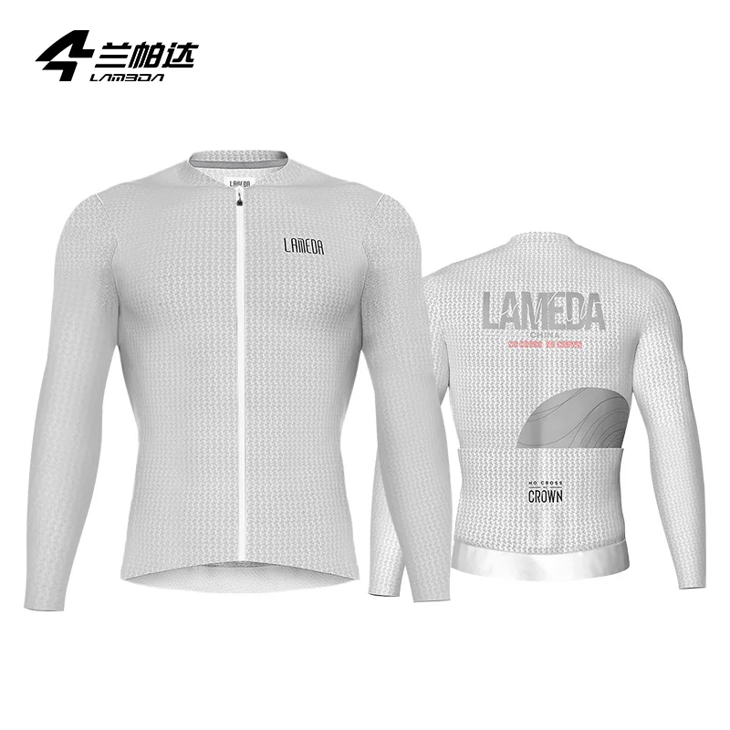 thumbnail image 1 of Camisetas de ciclismo para hombre Lameda, de secado rápido, transpirables, finas, con bolsillos, 1 of 5