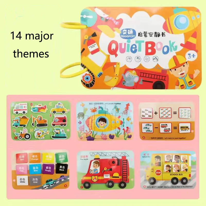 My First Busy Book Montessori Toys Baby Educational Quiet Book Activity Busy Board Learning Toys For Kids Christmas Gifts plush toys for babies Baby & Toddler Toys