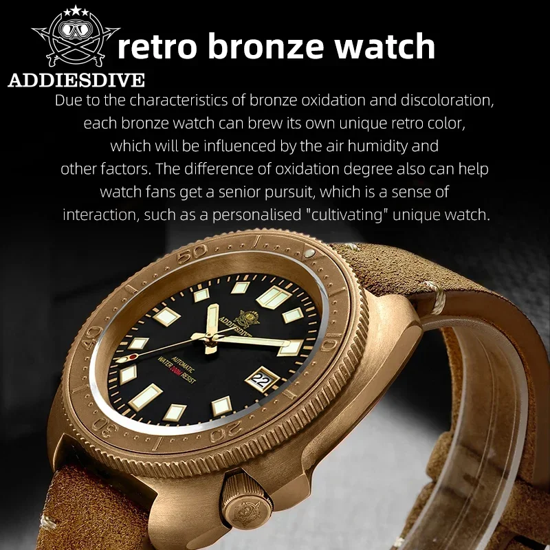 ADDIESDIVE AD2040 TOP Brand Orologio da uomo Calendario Display Luminoso 20Bar Diver Quarzo Gomma Orologio al quarzo in silicone Reloj Hombre  1511