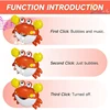 Bubble Machine Crab Frog Music Children's  Bathtub Soap Automatic  Baby Shower Toy 3