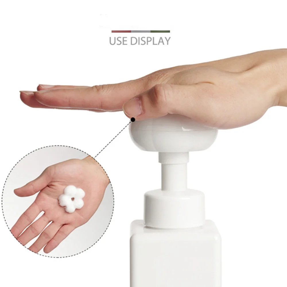 Flower Pump Foam Bottle Hand Sanitizer Shower Gel Facial Cleanser Foaming Bottle Sub Bottling