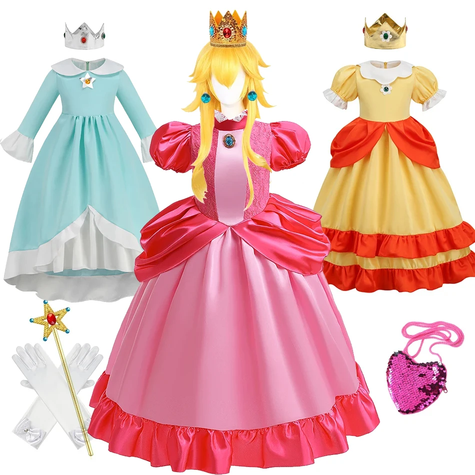 Cosplay Disfraz De Princesa Peach Para Adulto Disfraz Mario Mujer