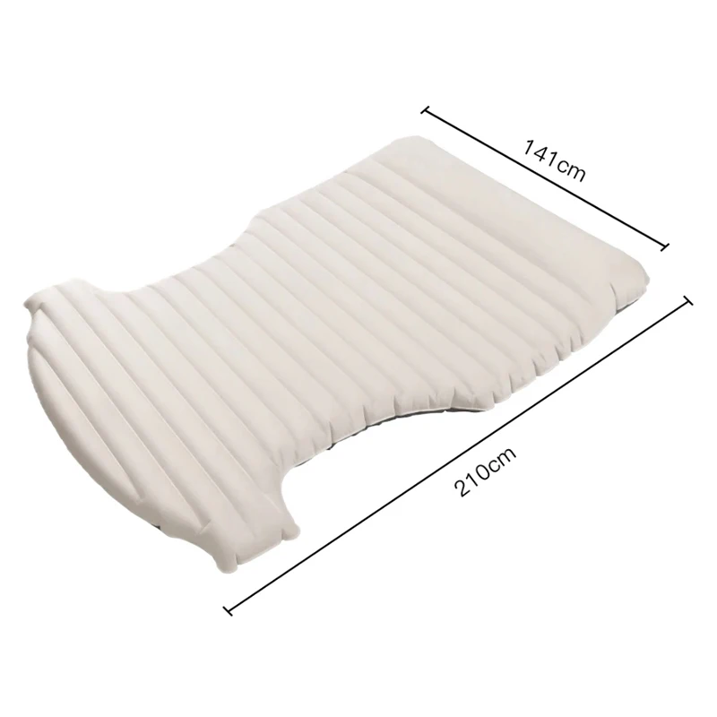 Automobile Air Mattress PVC Inflatable Air Mattress Outdoor Camping Travel Special Suede Fabric Car Travel Bed For Tesla Model Y inflatable air bed car sleeping mattress camping mattress inflatable camping mattress