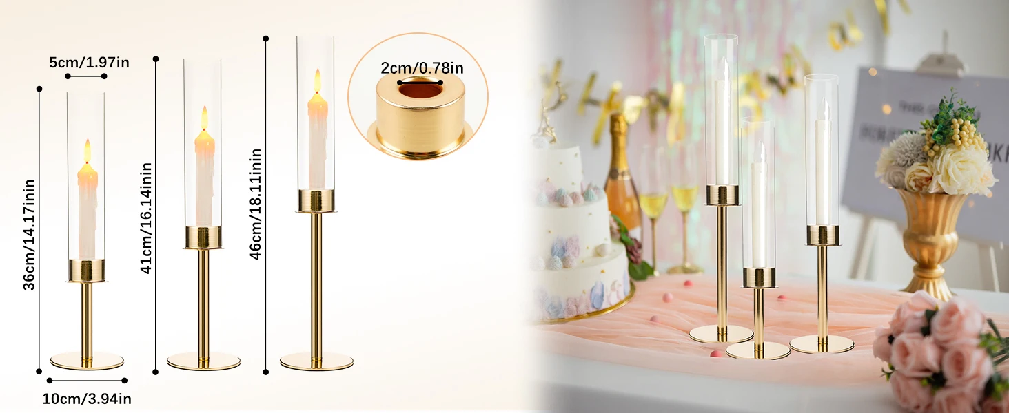 metal candle holder