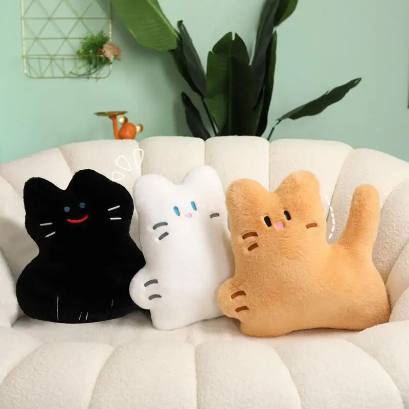 Cat Plush Pillow Cat Cushion Plush Doll  Cartoon Cat Pillow Soft Stuffed Toys For Kids Child Birthday Gifts Holiday Decorations