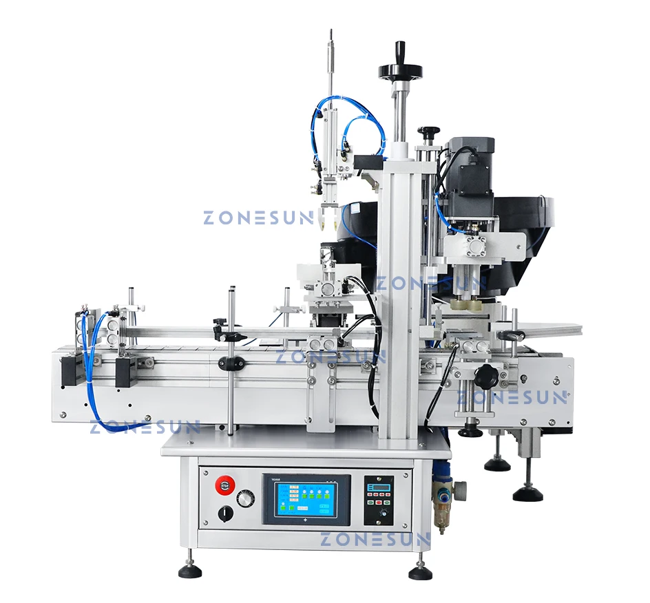 ZONESUN ZS-XG1870R Automatic Dropper Bottle Capping Machine with Vibratory Cap Feeder