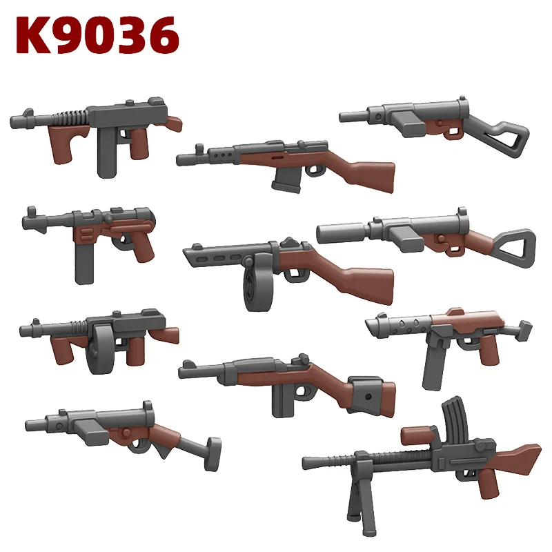 WW2 Military Building Blocks Solider Figures Gifts Toys Weapons Guns Mini Camouflage Explosion Proof Clothing EOD Equipment K009 5