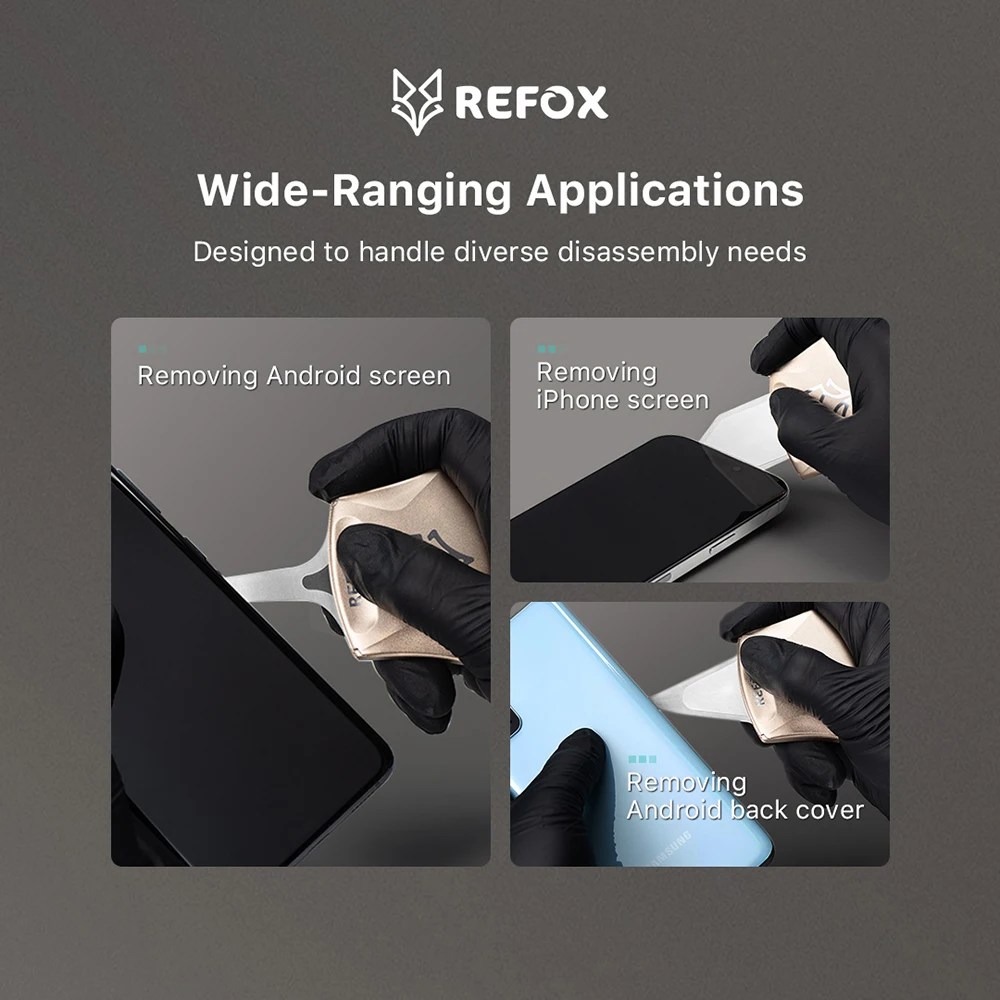 Refox RS70 CPU NAND 접착제 제거 블레이드 후면 유리 분해 도구 마더보드 BGA 칩 스크레이퍼 프라이 나이프 수리 도구