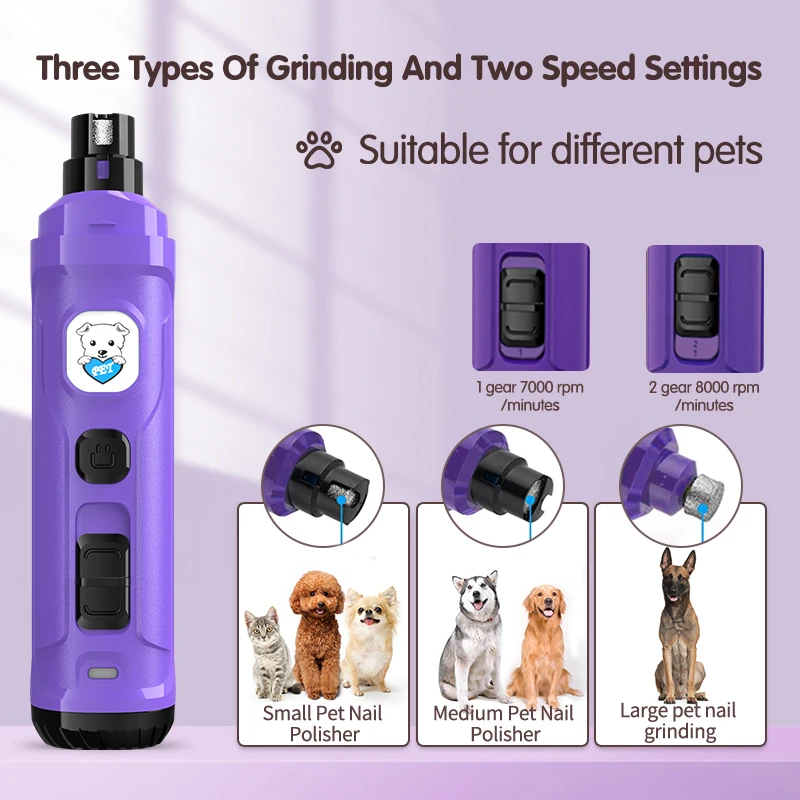 Dremel 7020-PGK Pet Nail Grinder for Dog and Cat Quiet Electric Dog Nail  File Care Set Safe Pet Nail Clippers Pet Supplies - AliExpress