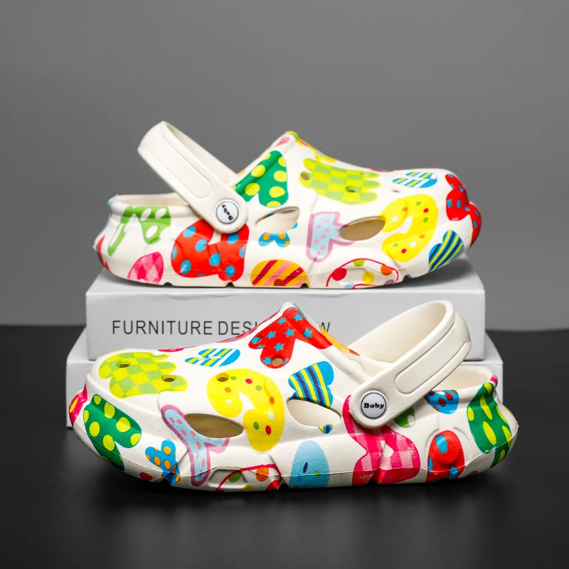Children Shoes Girls Sandals Fashion Luxury Designer Kids Clogs Soft Platform Summer EVA Slippers For Girls