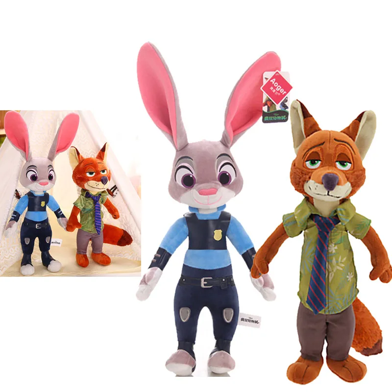Плюшевая игрушка Zootopia кукла Джуди Ника животрополис кавайная плюшевая фигурка