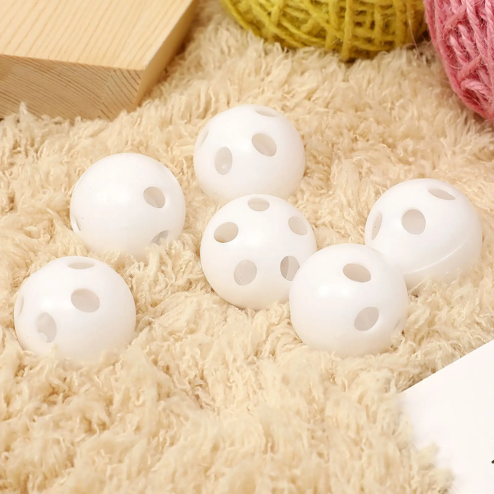 24/28mm Plastic Bell Ball Squeaker Noise Generator Insert 50 pcs For Pet Kids Rattle Boxes Toys