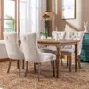Beige Velvet Dining Chairs Set of 4, Kitchen & Dining Room Chairs Set of 4, Tufted Dining Chairs, Velvet Upholstered 2