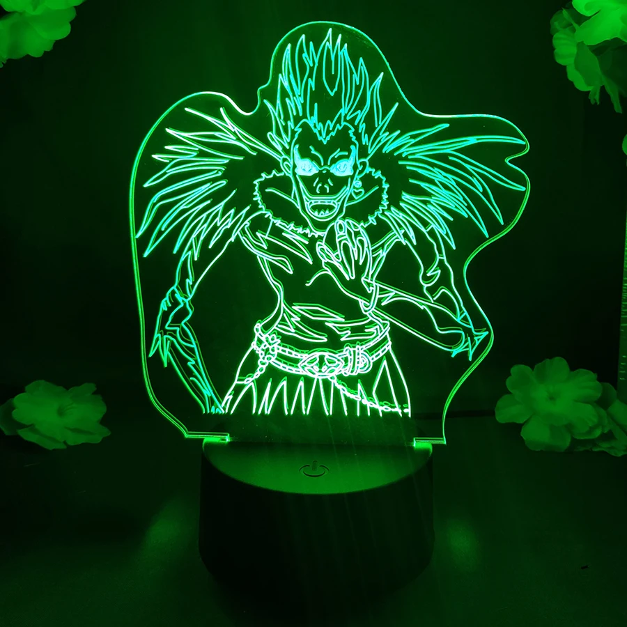 

Death Note Lamp Ryuk Figure Otaku Night Light Led 7 Color Changing Nightlight for Room Decoration Manga Kids Child Birthday Gift