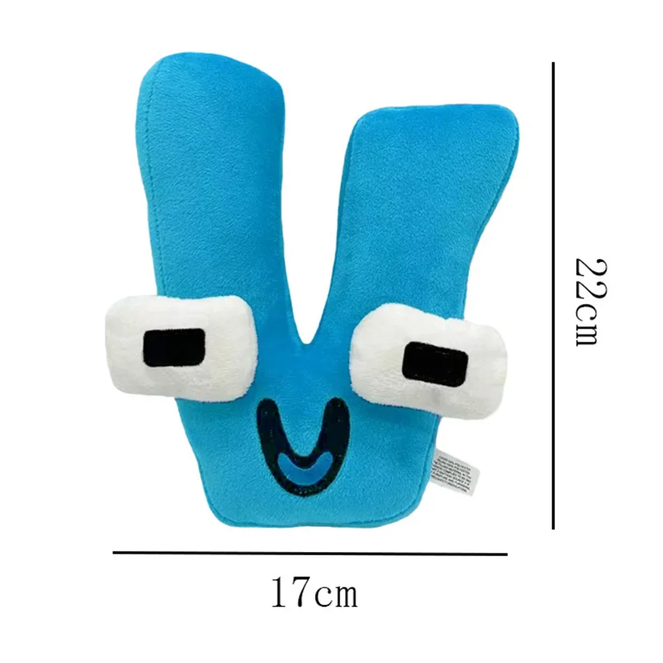 Heiße Alphabet Lore Plüschtiere Anime Puppe Kawaii 26 englische Buchstaben Stofftiere Kinder Aufklärung Montessori Plüschtier Puppe Geschenk – Detail 23