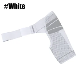 Adjustable Shoulder Support Sleeve for Enhanced Stability & Compression (White - 1PCS)