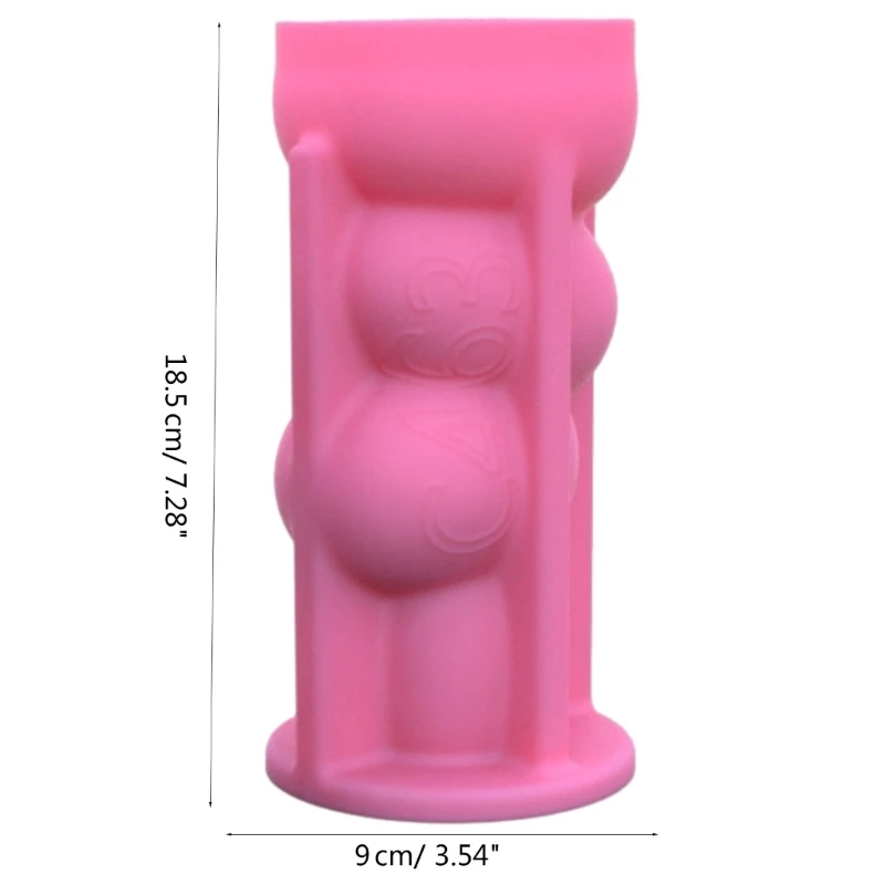 MXME Flexible Silicone Mold Silicone Flowerpot Mold Reusable Resin Molds