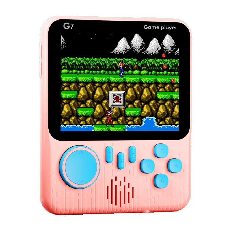 Console di gioco portatile con schermo da 3,5 pollici portatile Giocattoli 666 Giochi integrati Joystick classico retrò Console arcade per studenti nostalgici - immagine 6