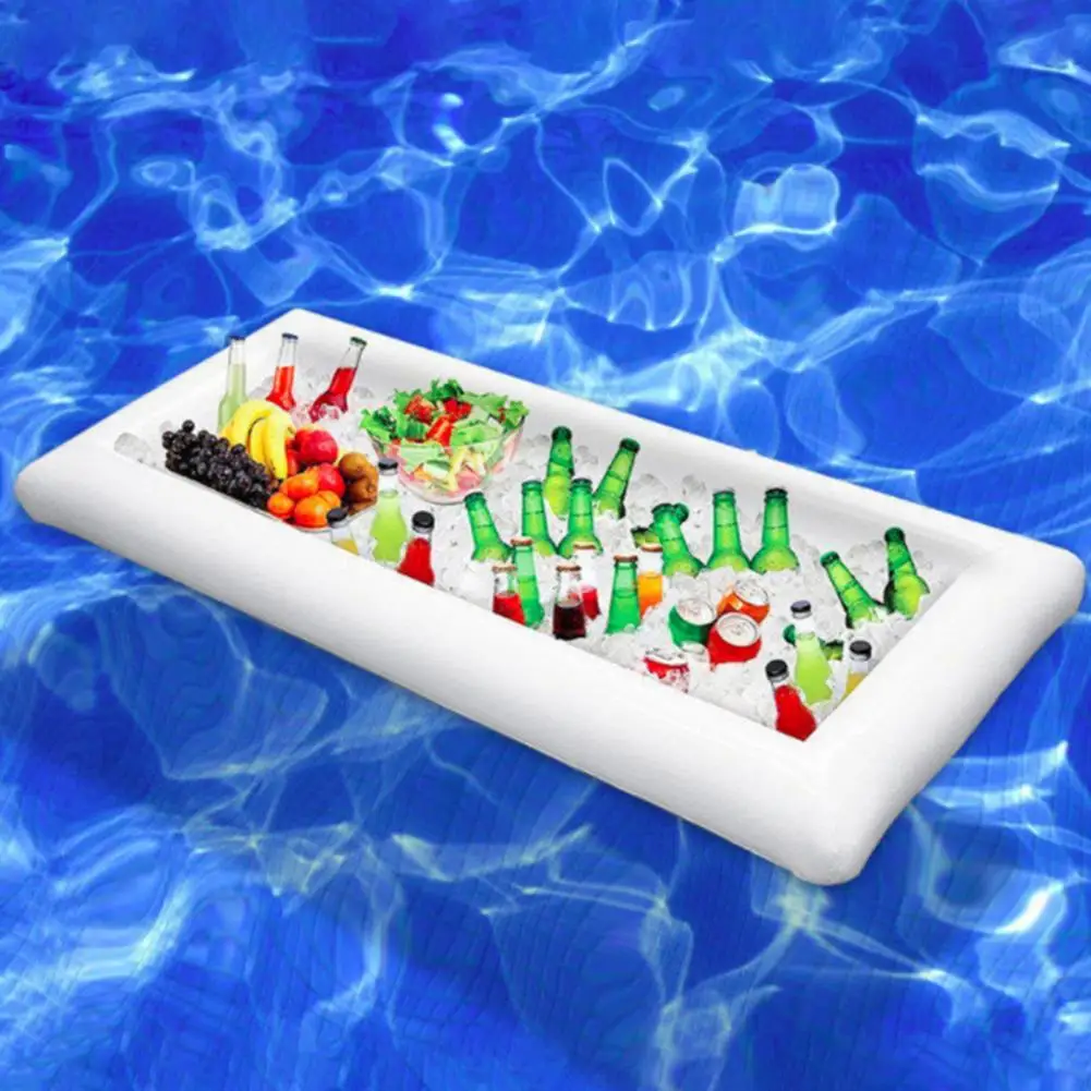 Barra Inflável Para Gelo - 6 Unidades | Ideal Para Festas, Piqueniques E Piscina | 60x60 Cm