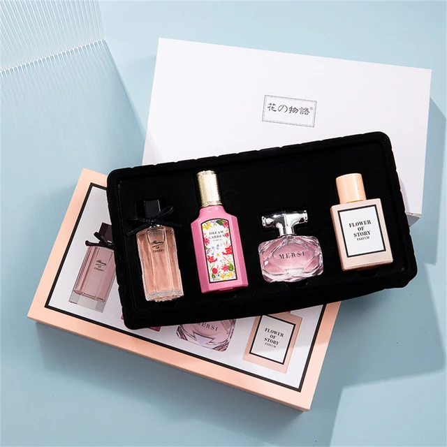 Profumo di marca Confezione regalo da donna Set da quattro pezzi Pianta Profumo floreale Feromone Fragranza duratura Esaguda il fascino femminile духи жleti.... 3