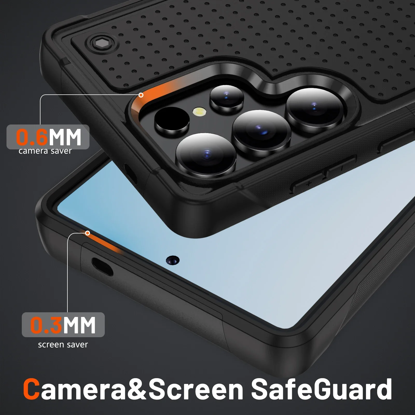 Heavy Duty Rugged Shockproof Dual Layer Armor Case with Drop Protection