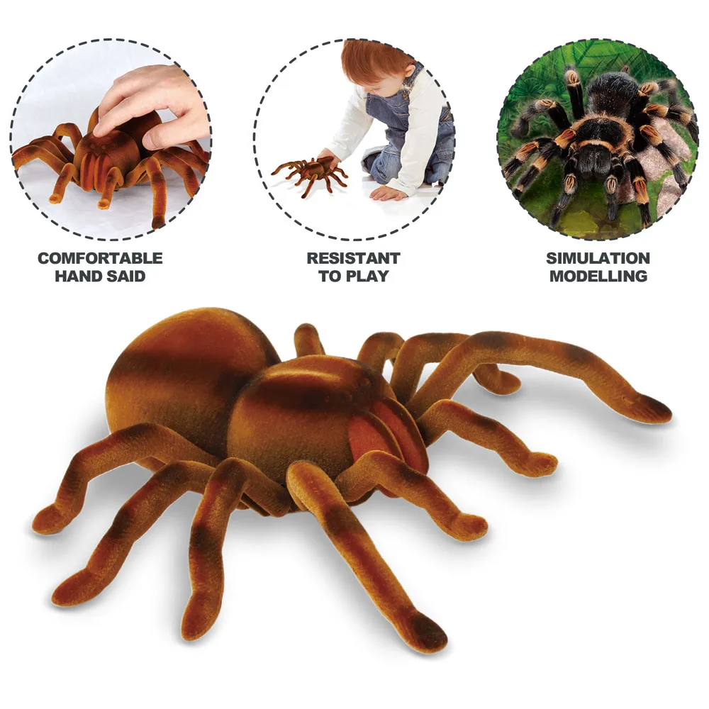 EBOYU 9986M RC Spider Remote Control Animal Large Size Realistic Tarantula Prank Gift Toys Vehicle Car Electric Kids Birthday 3