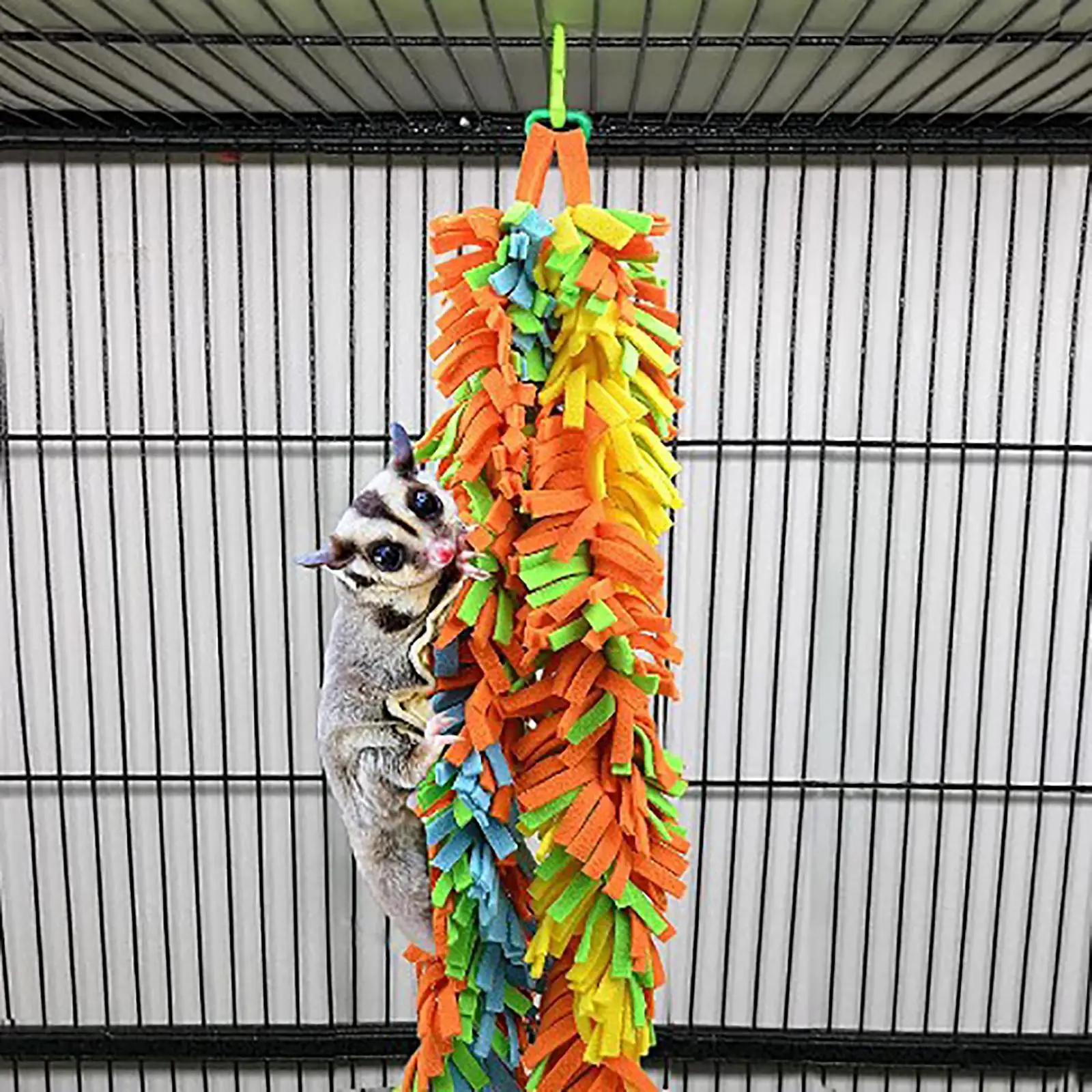 Bird Chewing Toy Colorful Funny Cotton Bite Resistant Swing Tearing Toy Bird Cage Budgie Training Toys