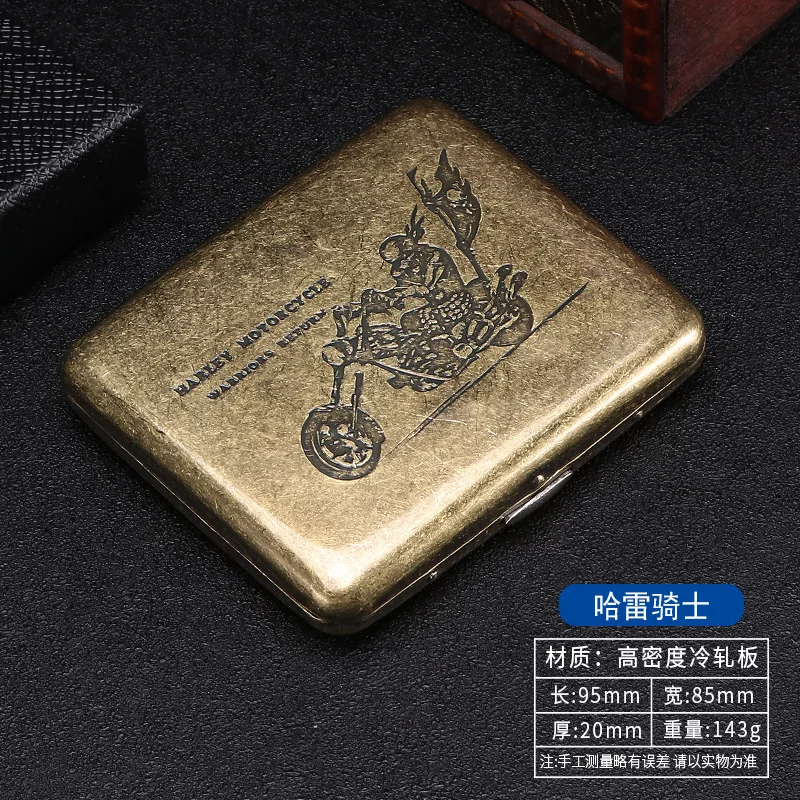 Vintage Metal Cigarette Case - Elegant Pocket Storage Holder & Smoking Accessory Gift
