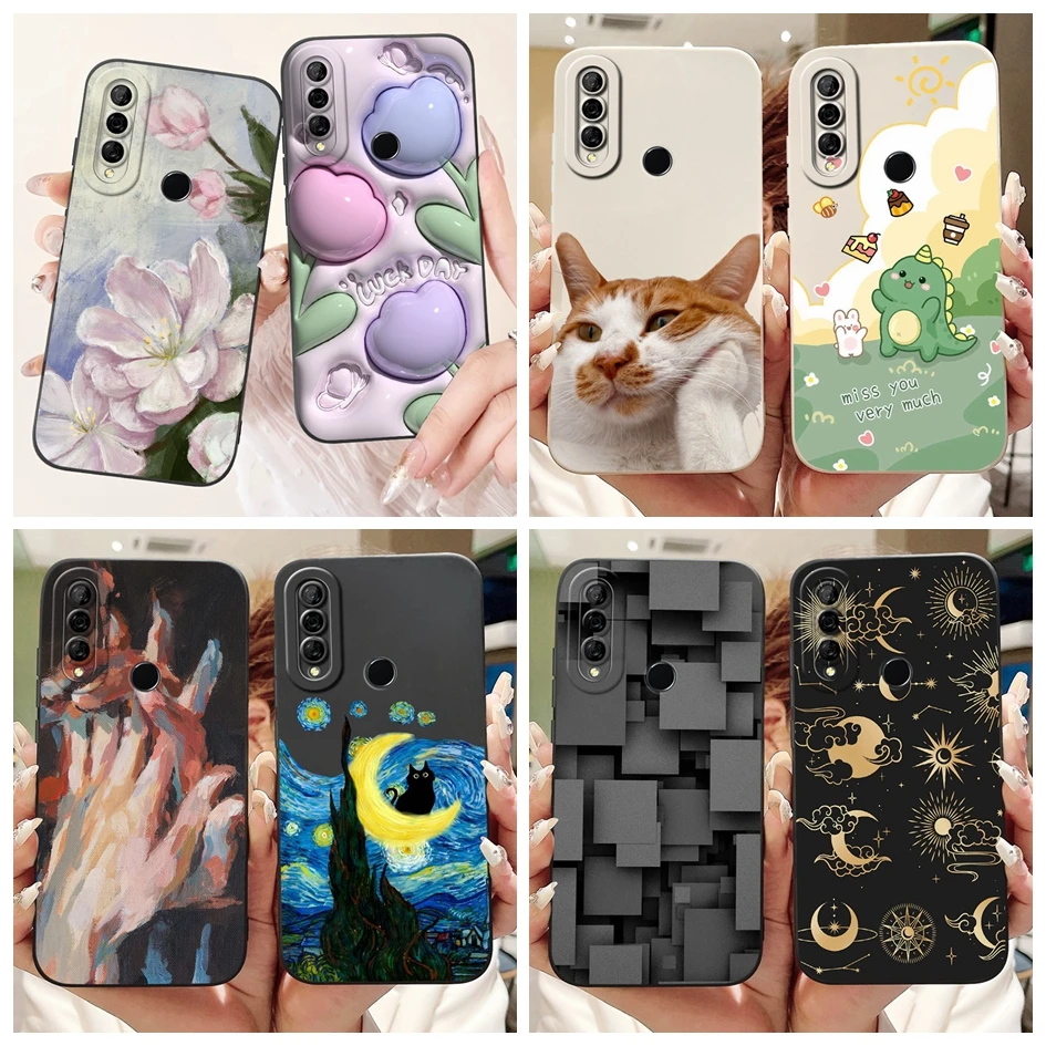 Защитный чехол для камеры Honor 10i чехол HRY-LX1T, мягкие чехлы с популярным цветочным рисунком для Honor 20 Lite 20e 20i, чехлы для телефонов