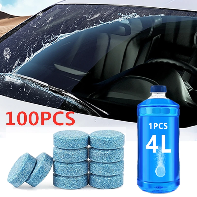 5/10/20/40/100pcs Solid Cleaner Car Windscreen Wiper Effervescent