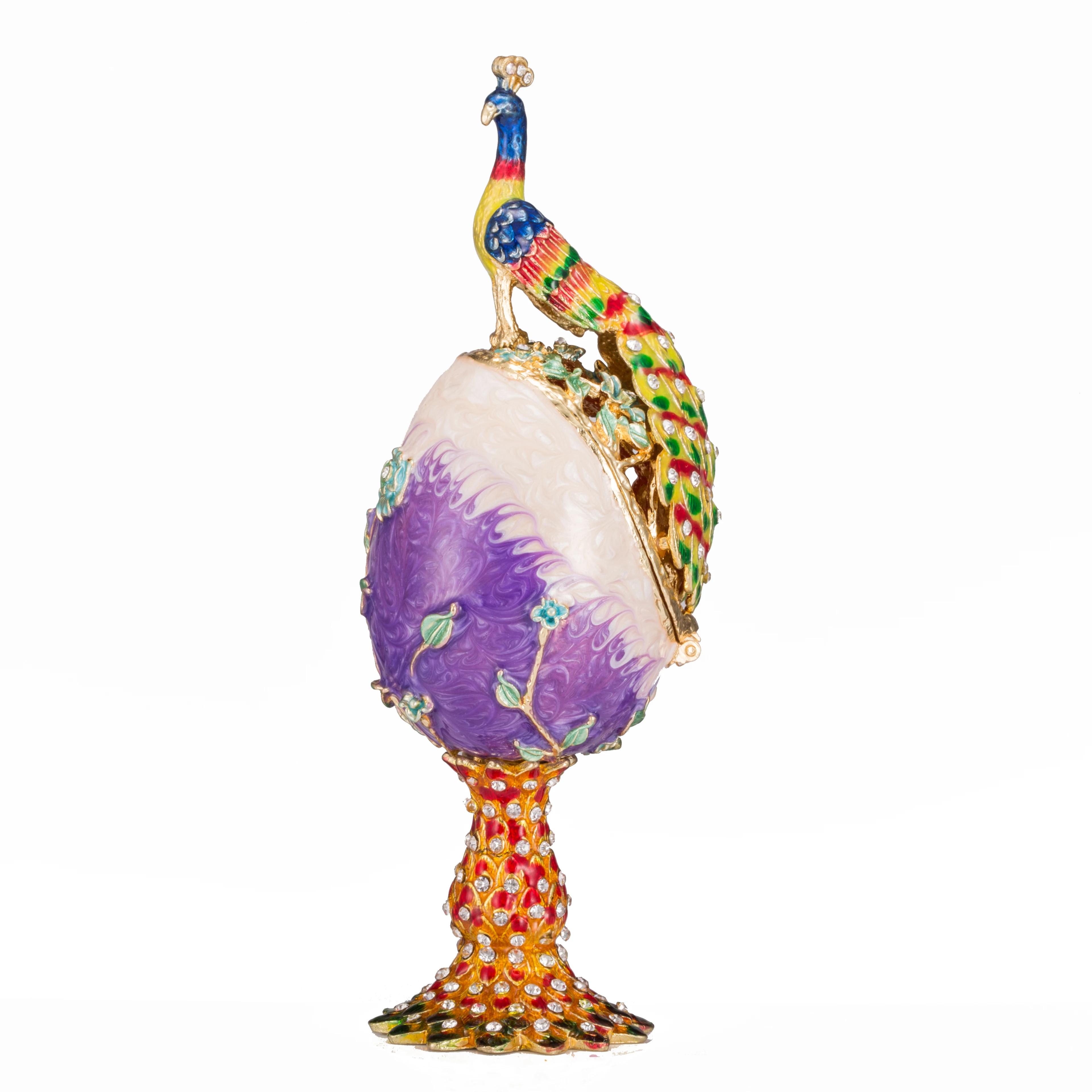 QIFU Colourful Easter Faberge Egg Trinket Box Home Decoration for Gift mini storage boxes