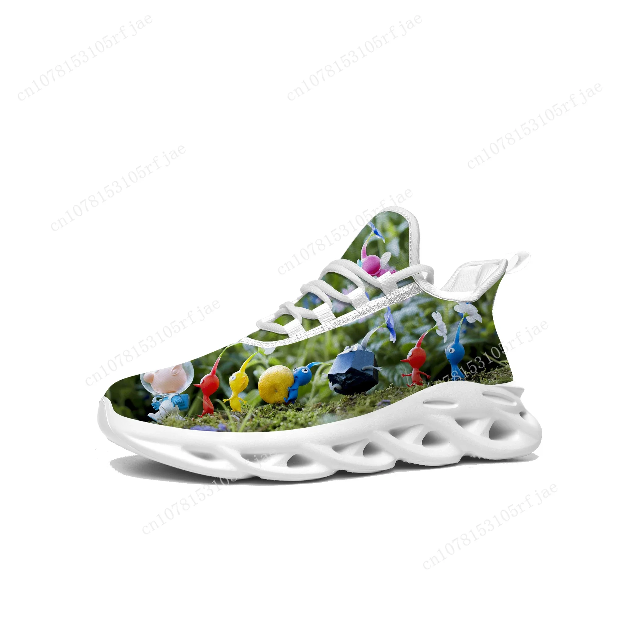 Pikmin Sneakers Hot Cartoon Game Mens Womens Teenager Sports Running Shoes High Quality Fashion Custom Made Built Lace Up Shoes
