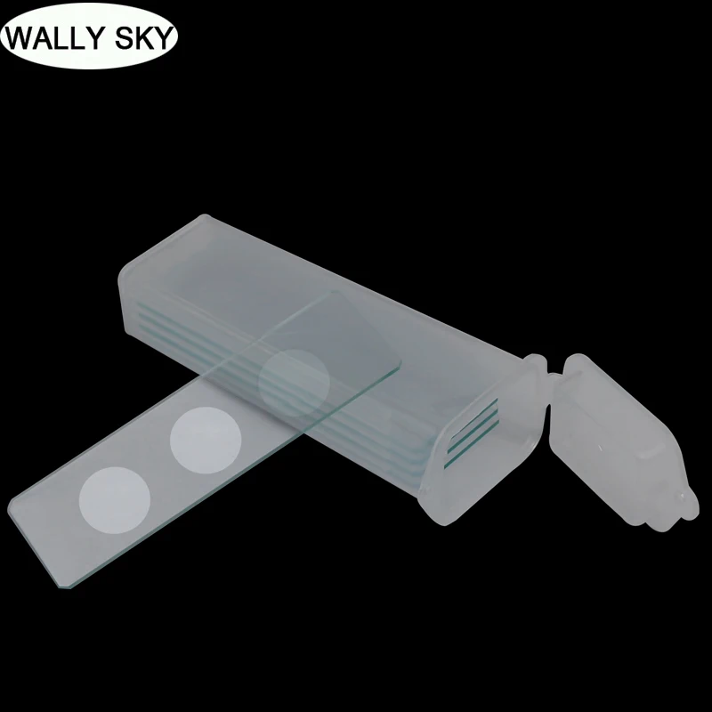 Microscope Glass Slides 5 Pieces Reusable Concave Blank Glass Slides or Prepared Slides For Biological Microscope Laboratorial Consumables