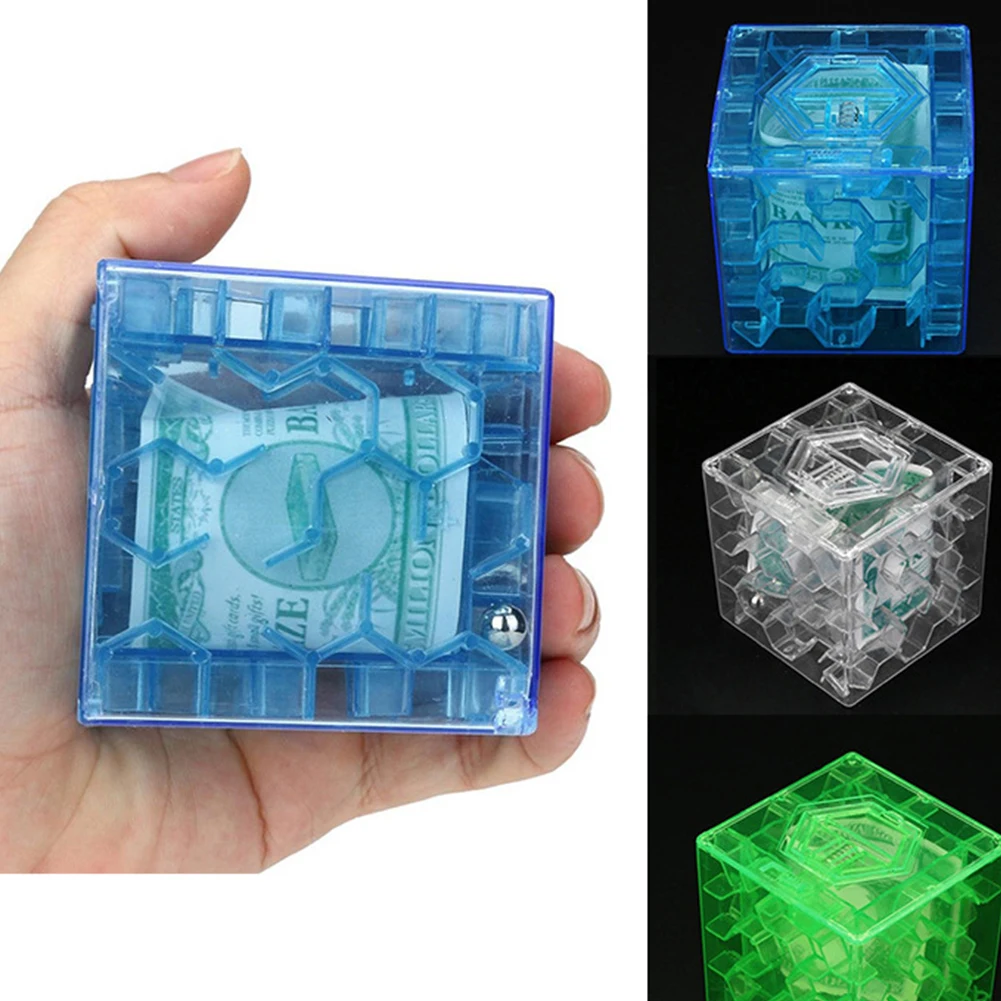 Money Saving Box Perfect Money Holder Puzzle & Brain Teasers Preschool Learning Toy Money Maze Puzzle Box Holder for People You Love