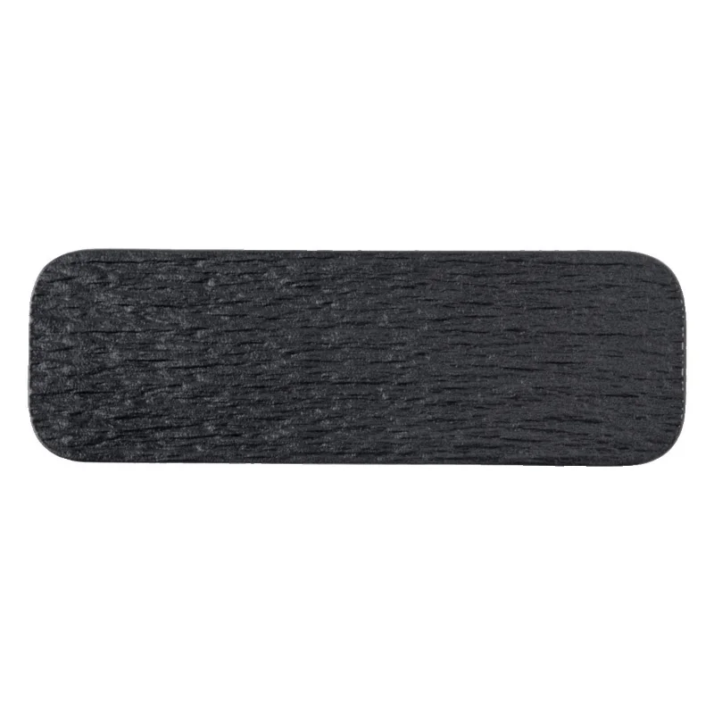 10-inch White and Black Stone Grain Rectangle Flat Tray for Hotel layout Plates Restaurant Ceramic Serving Sushi pastry plate
