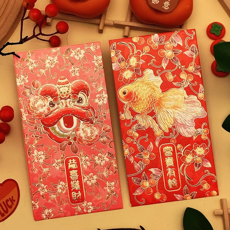 2024 New Red Envelope, Creative High-end National Style Long Spring Festival Lucky Money Red Envelope 60 pcs 2024 year of the dragon cartoon red envelope spring festival new year’s purse packet bag zx316 60pcs wallet