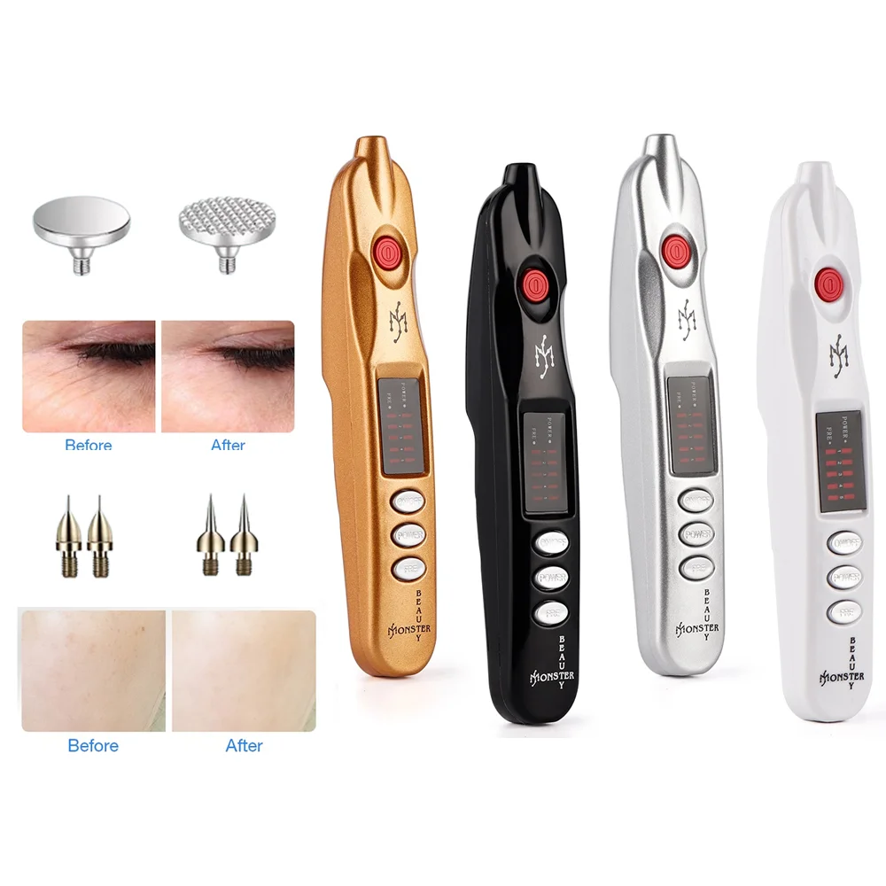 Profesional Laser Plasma Pen Skin Care Beauty Tool Eyelid Wrinkle Black Dot Pore Skin Tag Blackhead Remover Warts Tattoo removal