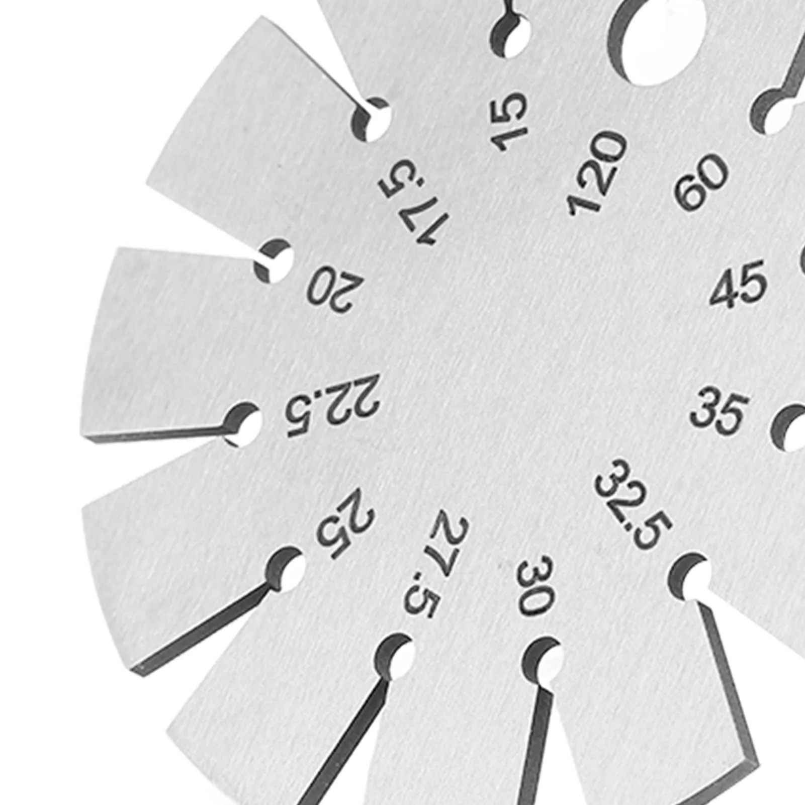 Bevel Angle Gauge Stainless Steel Oblique Edges Protractor Knife Blade Measuring 15‑120 Degree