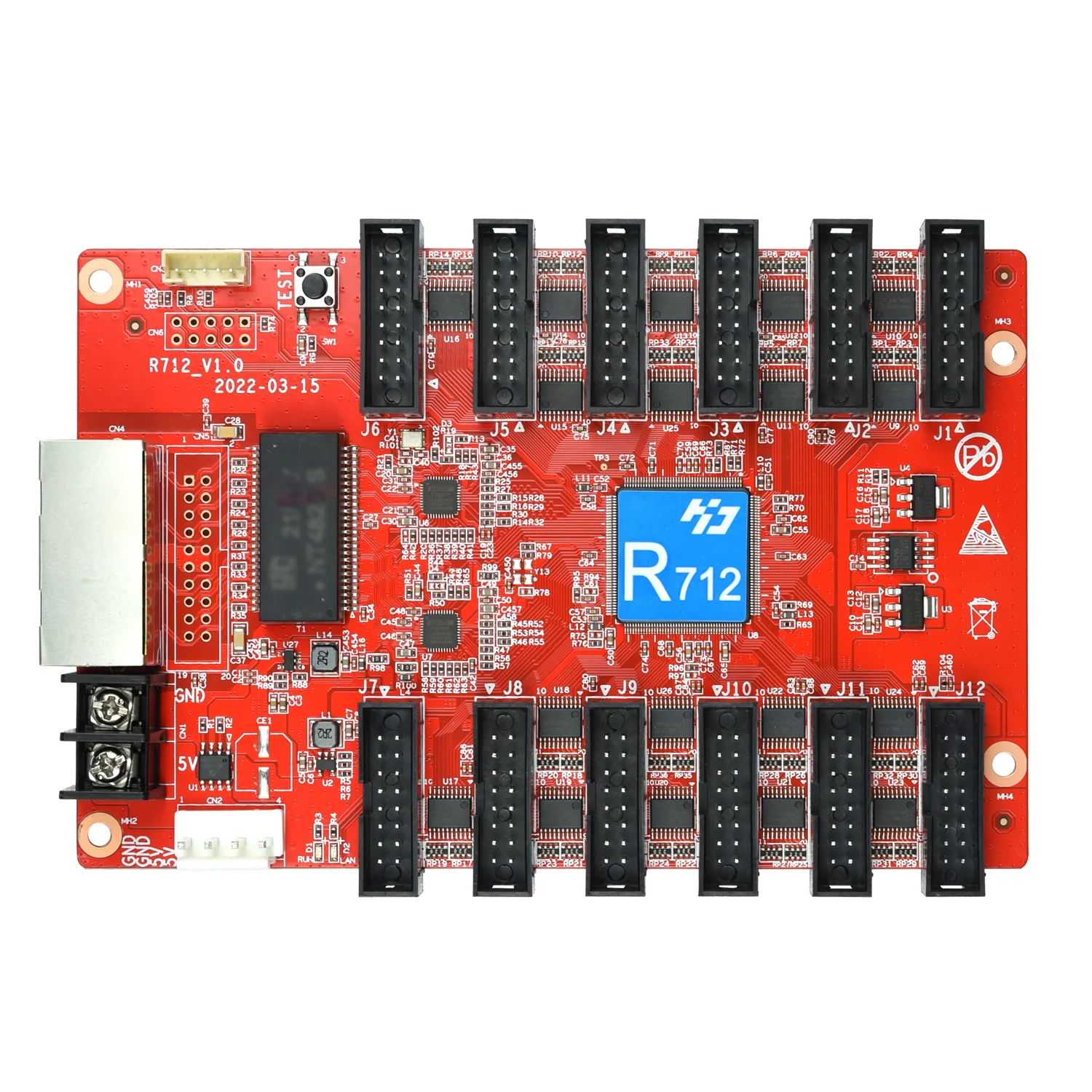 

Huidu HD-R708/R712/R716/R732 Receiving Card HUB75E Port for Full color LED display Control Card