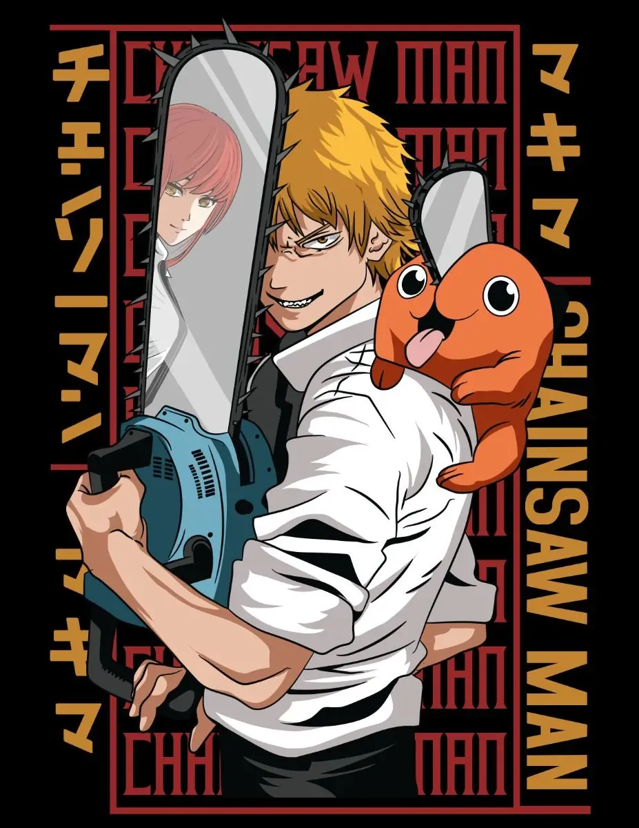Chainsaw Man Anime Wall Art Canvas Poster