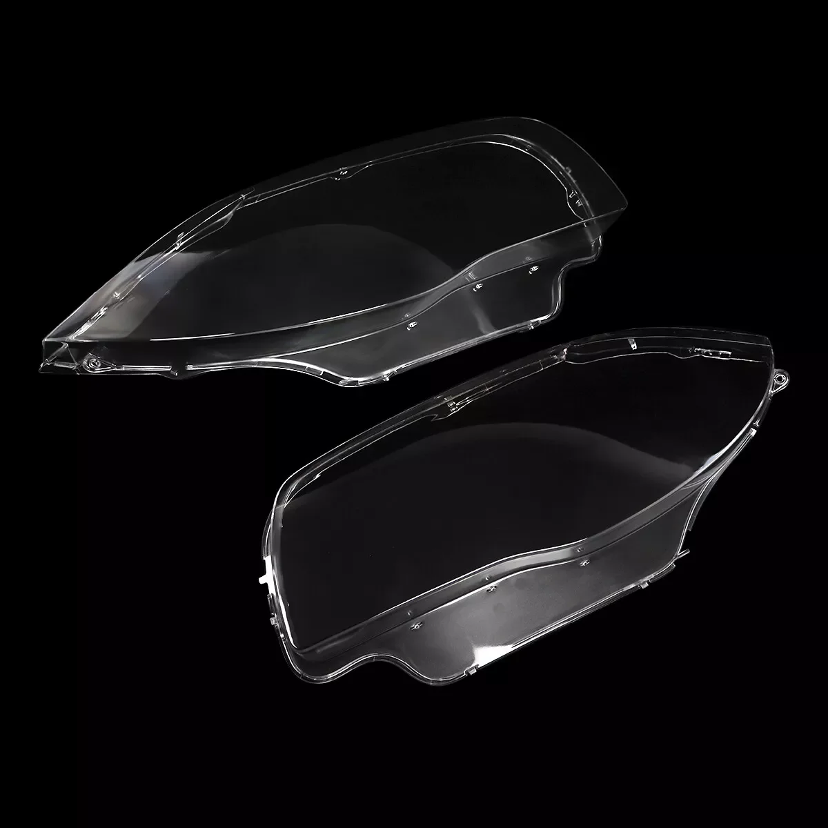 Ein Paar Scheinwerferschirme für 2003–2011 BMW 1er E81 E82 E87 E88 Scheinwerferlinse Abdeckung Auto-Frontlampen Shell Transparent Klar – Detail 9
