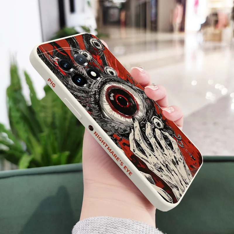 Devil Eye Liquid Silicone Phone Case