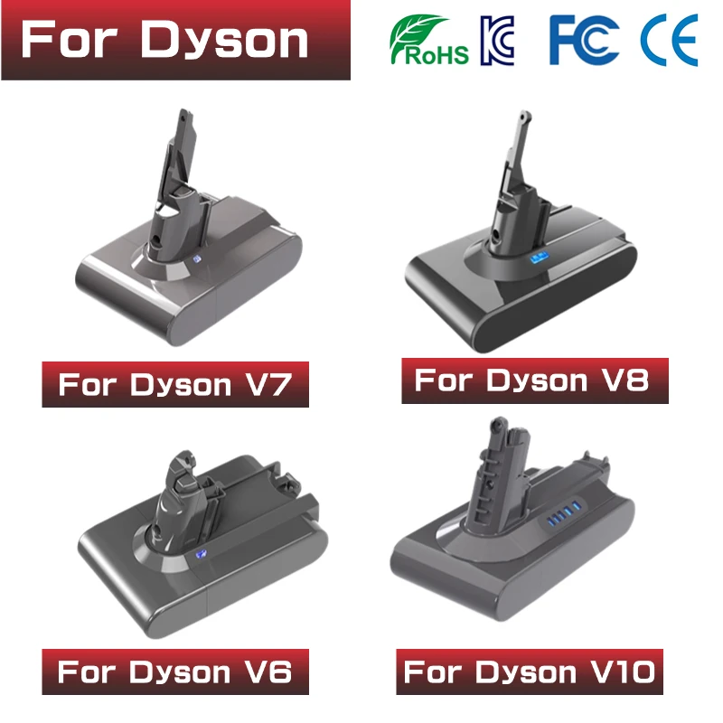 

2023 New 21.6V Batterie for Dyson V6 V7 V8 V10 Series SV12 DC62 SV11 sv10 Handheld Vacuum Cleaner Spare battery