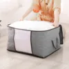 Zippered Storage Bag for Closet King Comforter Pillow Quilt, Bedding, Clothes, Blanket Organizers with Carry Handles Space Saver 5